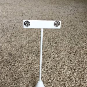 Tory Burch Circle Logo Stud Earrings